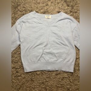 Old Navy Women's Soft Blue V-Neck Sweater